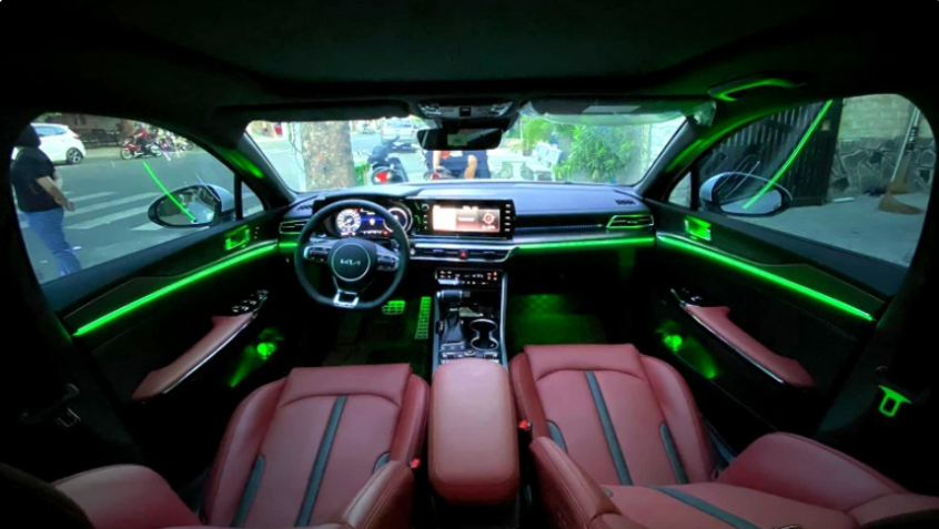 độ lắp đèn led nội thất ô tô V3