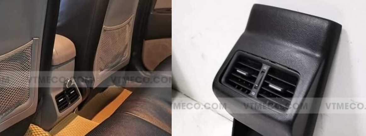 Độ lắp nâng cấp cửa gió điều hòa hàng ghế sau ô tô