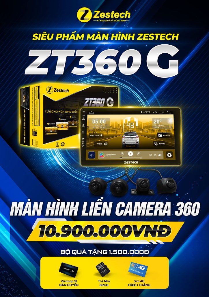 Review màn hình liền camera 360 Zestech ZT360G
