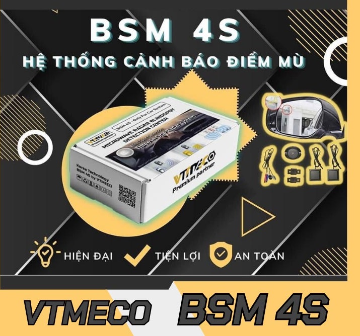 thiết bị cảnh báo điểm mù BSM 4S cao cấp nhất